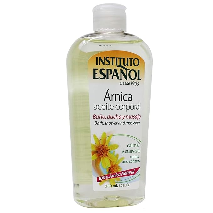 Instituto Español Arnica Oil, Body Oil, Fresh Fragrance, 8.5 Fl Oz, Bottle.