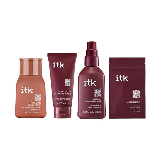 ITK SKINCARE Acne Must-Haves Bundle Variety Pack