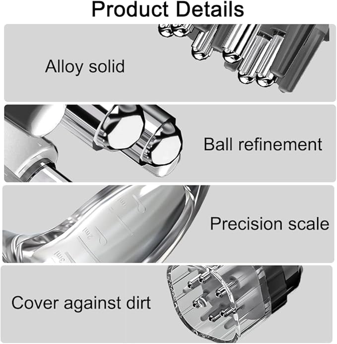 SYCOOVEN Scalp Applicator Comb for Hair Scalp Treatment, Hair Oil Root Comb Massager for Hair Growth, Essential Oil Bottle (Black)