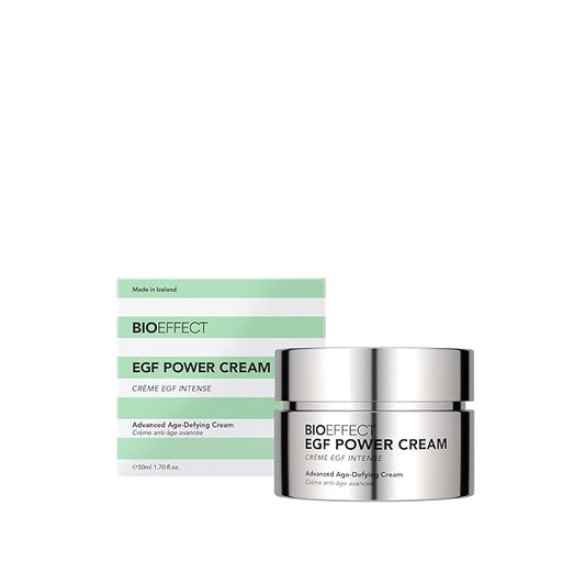 Bioeffect EGF Power Cream Anti-Aging Facial Moisturizer With Niacinamide, Hyaluronic Acid, Growth Factor for Collagen, Wrinkles, Age or Dark Spots, A Firming, Hydrating Treatment For Face And Neck