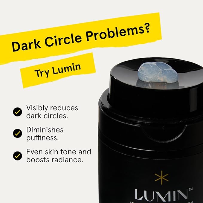 Lumin - Men's Dark Circle Defense Balm - Anti-Aging Korean Formulated Eye Cream Treatment for dark circles, fine lines, & wrinkles, Suitable for all skin types, Daily Use, 20ml, 1-Pack