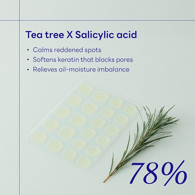 Mediheal Derma Clear Teatree Treatment Spot Patch (132 Counts) - Acne Relief, Oil and Moisture Balance with Teatree & Salicylic Acid