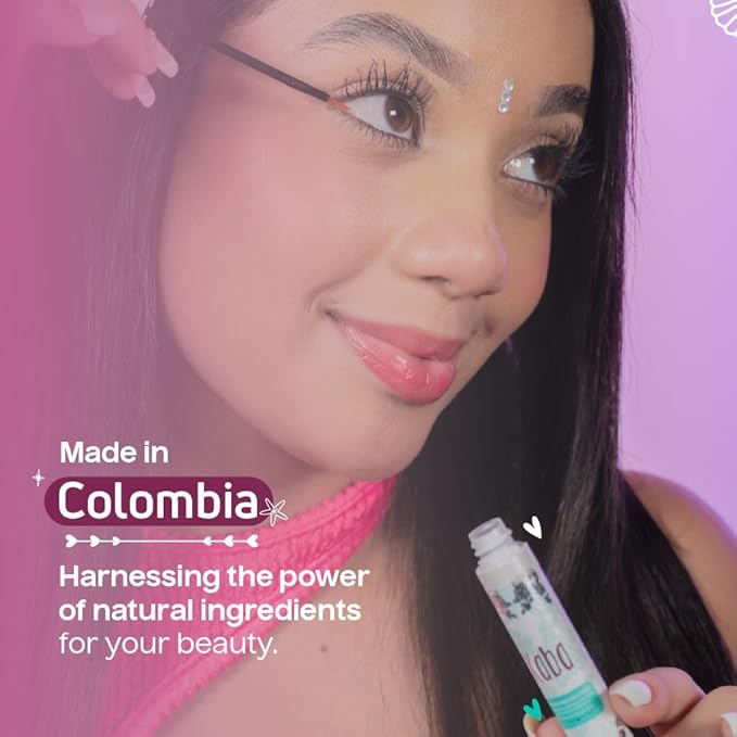 Kaba Eyelash Growth Serum for Longer, Thicker & Stronger Eyelashes with Essential Oils. Dermatologist Tested. Includes Makeup Remover Oil - Improved Formula