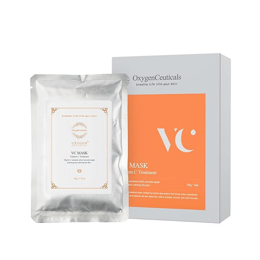 VC Mask – Premium Vitamin C Peel-Off Algae Mask for Purifying Treatment (30g x 5 packs)