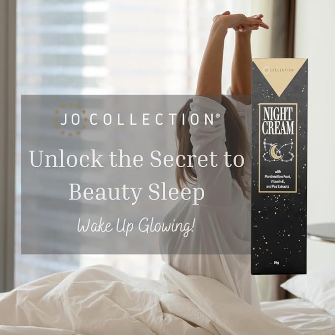 Night Cream with Marshmallow Root, Vitamin E, Pea Extracts and Jojoba esters | Moisturizes, Nourishes, Hydrates, Balances, Protects and Repairs | 50g