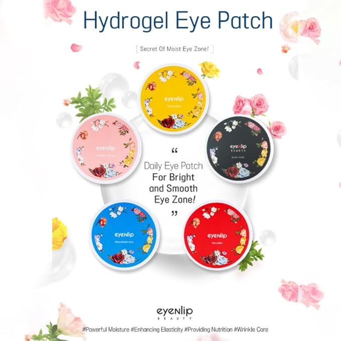 Gold & Snail Hydrogel Eye Patches – Moisturizing Under Eye Mask for Puffy Eyes, Fine Lines, and Dark Circles – Korean Skincare (60 Patches)