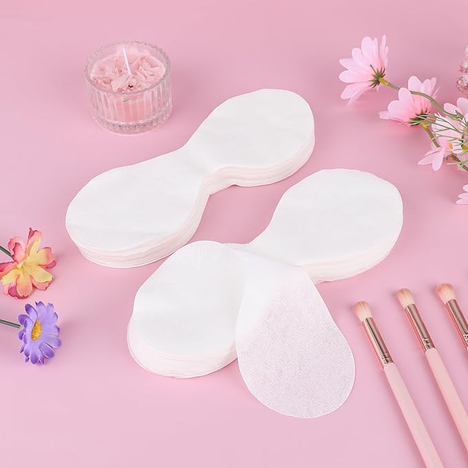 Disposable Non Woven Eye Care, 200 Sheets Eye Mask Paper Disposable Sheets Eye Covers Cotton Cosmetic Facial Eye Covers Skincare Spa Paper, DIY Clear Beauty Sheets for Makeup Beauty Tools