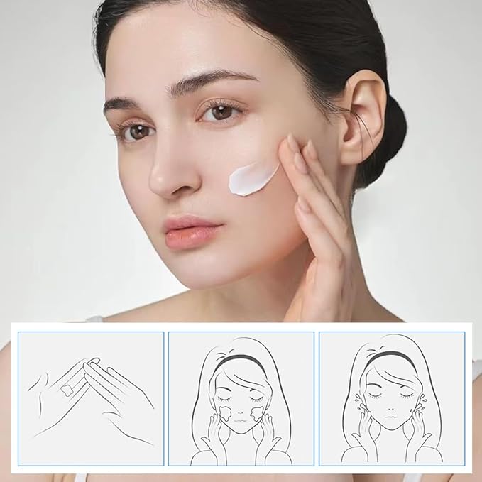 VGO Snail Mucin 92% Moisturizer 1.76 Fl Oz + Eye Cream for Dark Circles and Puffiness 0.5 Fl Oz