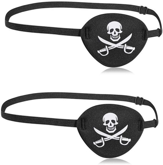 2pcs Pirate Eye Patch Pirate Patch Pirate Eye Patches Eye Patch Pirate Adult Eye Patch Pirate Kids Mens Pirate Eye Patch Halloween Eye Patch for Eye Patch Costume Kids Eye Patch Costume
