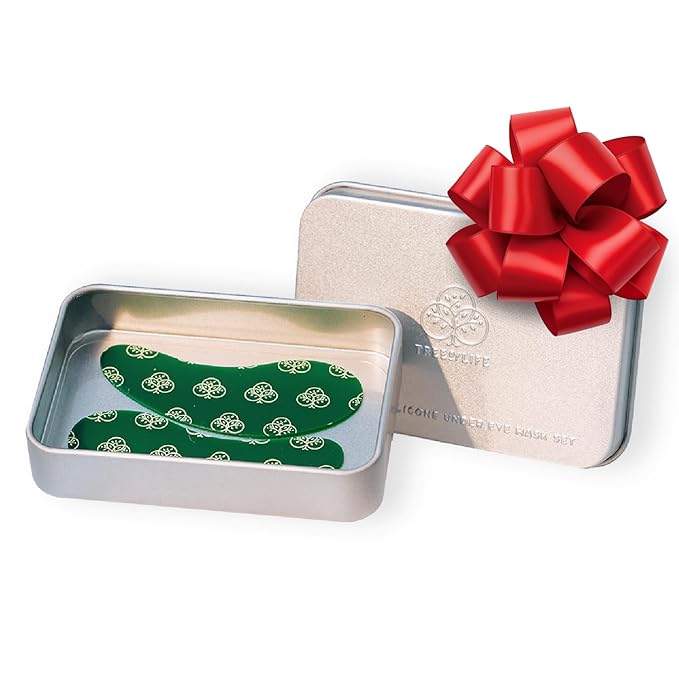 Tree of Life Reusable (90 Uses) - Dark Circles Under Eye Treatment Patches for Puffy Eyes - Silicone Patch to Reduce Puffiness - Mask for Reducing Wrinkles & Fine Lines - Dermatologist-Tested, 1 Pair
