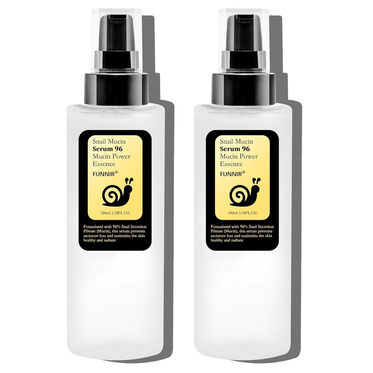 Snail Mucin Serum 96% 200ml, Hydrating Serum for Face with Snail Secretion Filtrate for Dull Skin, Skin care products for All Skin Types