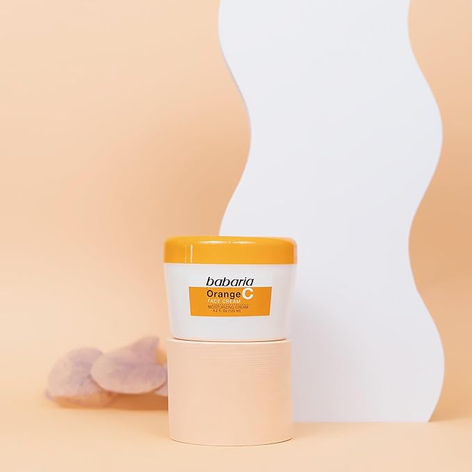 Babaria Vitamin C Face Cream - Brightens Complexion - Improves Elasticity with High Moisturizing Formula - Fades Sun Spots and Discoloration - Protects Against Airborne Pollutants - 4.2 oz