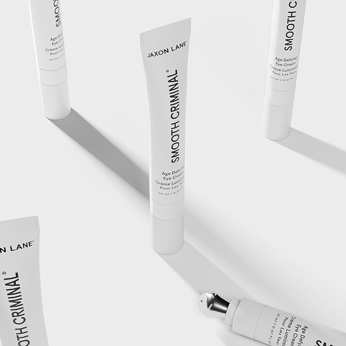 Under Eye Cream for Dark Circles and Puffiness | SMOOTH CRIMINAL Age Defying Niacinamide and Caffeine Eye Cream for Puffy Eye Bags Treatment for Men Anti Aging & Wrinkle Removal with Bakuchiol