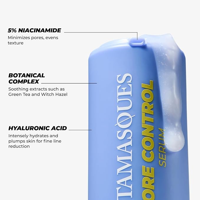 Vitamasques Pore Minimizer For Face - Pore Control Seum For Face With Niacinamide Sebum Control 1.01 Fl Oz