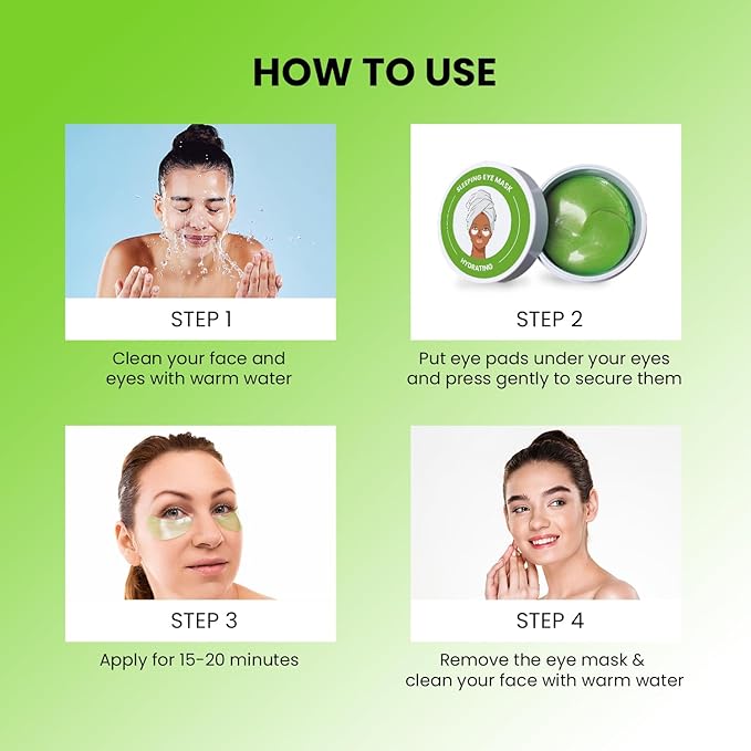 ABC Under Eye Mask for Puffy Eyes and Dark Circles - Hydrating Eye Mask Skincare, Eye Gel Pads for Eye, Reduce Wrinkles and Fine Lines (30 Pairs)