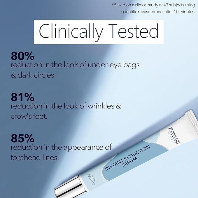 Rapid Reduction Eye Serum - Visibly Reduces Under-Eye Bags, Wrinkles, Dark Circles, Fine Lines & Crow's Feet Instantly, Anti Aging Wrinkle Remover for Face-10ML