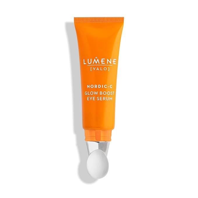 Lumene Nordic-C [Valo] Bright Eyes All-In-One Eye Treatment - Eye Serum for Dark Circles + Puffiness - Formulated with Vitamin C to Brighten + Illuminate Under Eye Area - Fragrance-Free + Vegan (15ml)