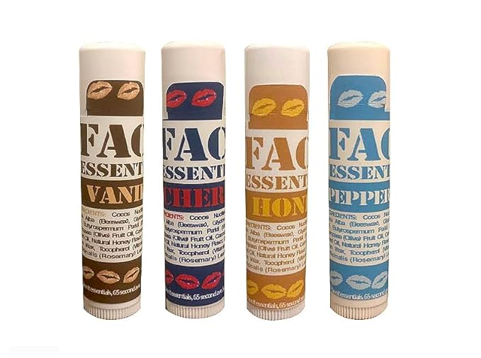 All natural Lip Balms. 4 Pack