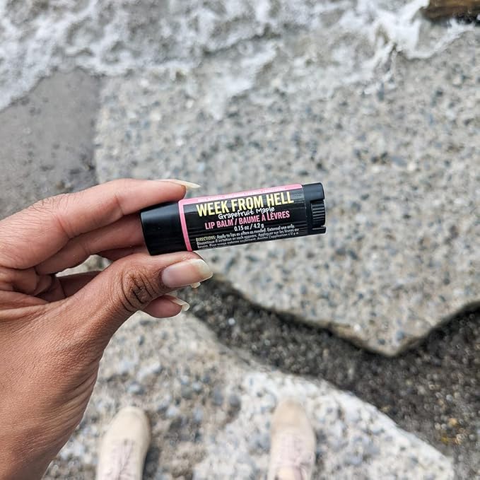Walton Wood Farm Lip Balm Trio (Week from Hell) Grapefruit Maple Flavor 100% All-Natural, Vegetarian Friendly, and Paraben-Free