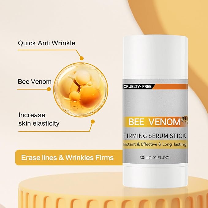 2Pcs Botox Bee Venom Firming Serum Stick, Advanced Firming & Wrinkle-Reducing Cream, Skin Firming Cream For Body, Lifts, Moisturizing, Lifting & Recovery, Natural Serum for All Skin Types