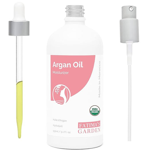 Fatima's Garden Argan Oil - Organic Moisturizer for Skin & Hair, 150ml