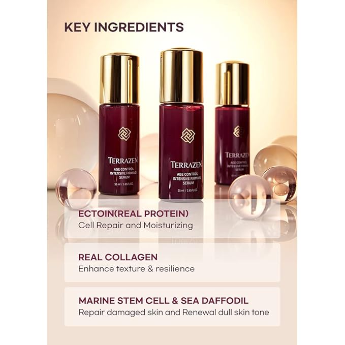 Age Control Treatment Peptide & Collagen Serum, 1.85 fl oz / 55ml - Korean Face Serum, K Beauty, AGE CONTROL INTENSIVE FIRMING SERUM