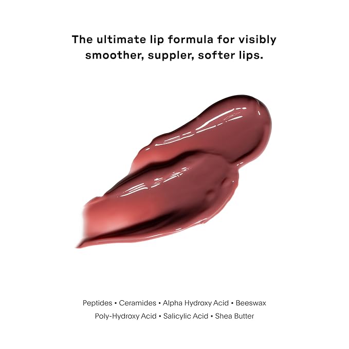 U Beauty The PLASMA Tinted Lip Compound Anti-Wrinkle & Anti-Aging Treatment - Shimmery Plumping Lip Gloss with Hyaluronic Acid, Shea Butter, Salicylic Acid & Peptides to Deeply Hydrate,Lady- 15 mL