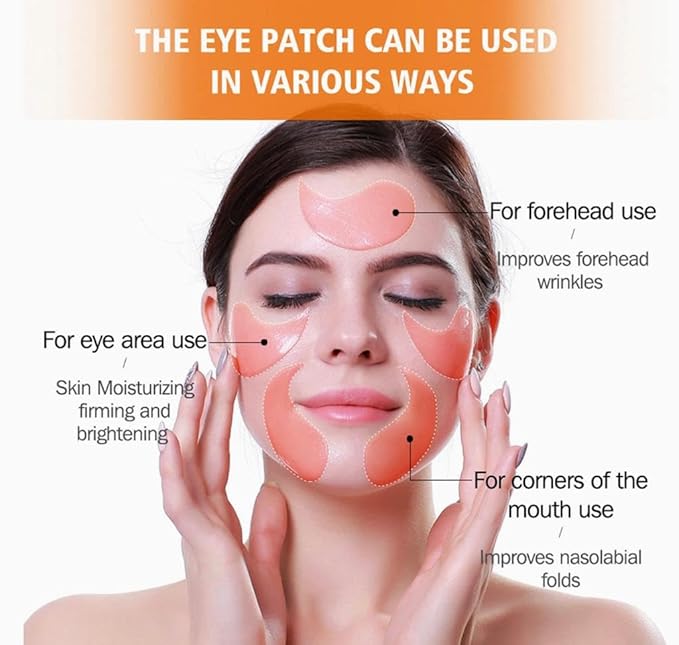 Under Eye Patches - 5 in 1 Under Eye Mask Hyaluronic Acid & Collagen,Under Eye Face Mask,Dark Circles and Puffy Eyes, Undereye Bags,Beauty & Personal Care products (Rose Scented 60 Pcs)