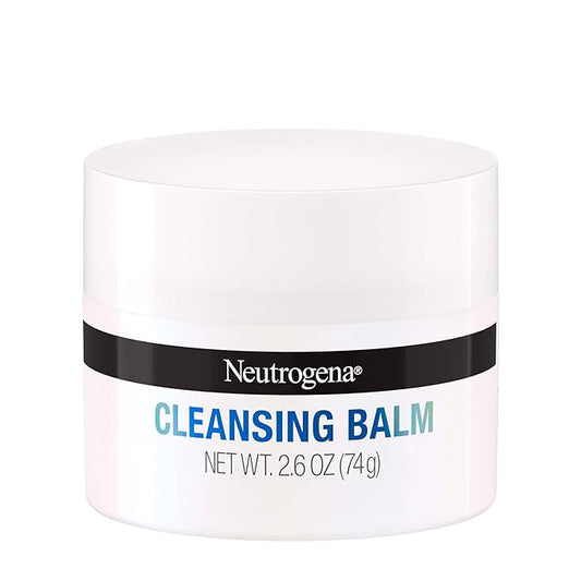 Neutrogena Makeup Melting Cleansing Balm, Face Cleansing Balm to Gently Melt Away Dirt, Oil, Makeup & Waterproof Mascara Leaving Skin Soft & Conditioned, Fragrance- & Paraben-Free, 2.6 oz