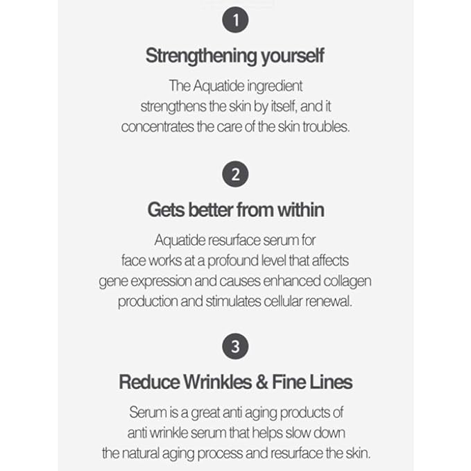 Aquatide Resurface Serum 50ml,korean Facial Serum,Korean Skin Care,Resurface Serum,Facial Serum,Hyaluronic Acid Serum