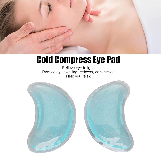 Jectse Gel Eye Pad, Reusable Cooling Eye Pads Gel Eye Mask Under Eye Gel Pads Hot Cold Treatment for Eye Strain Eye Swelling Eye Redness