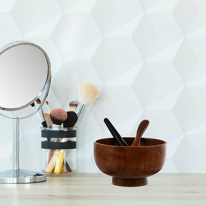 3 sets Face Mask Mixing Bowl Kit Brush Spatula Practical Facial Mask Tool Skin Care Beauty,Facial Mask Bowl Set