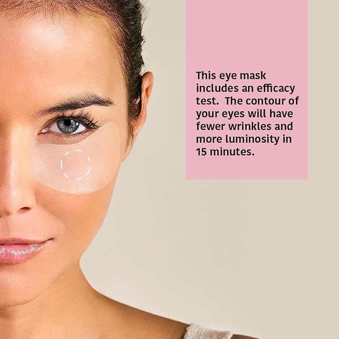 Eye Mask Patches (5 pairs) + Phyto Retinol Face Masks (5 masks) -Skin Care Mask with Bakuchiol & Eye Mask with Caffeine, Niacinamide, Reduces Wrinkles, Baggy Eyes and Puffiness -Total Bundle 10 pieces