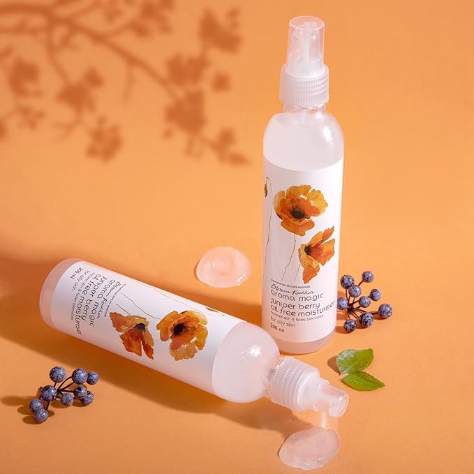 Juniper Berry Oil Free Moisturizer With SPF 15 | Repairs Acne & Restores Radiance | Non Greasy & Lightweight Gel For Oily Skin | 6.76 Fl Oz/200ml