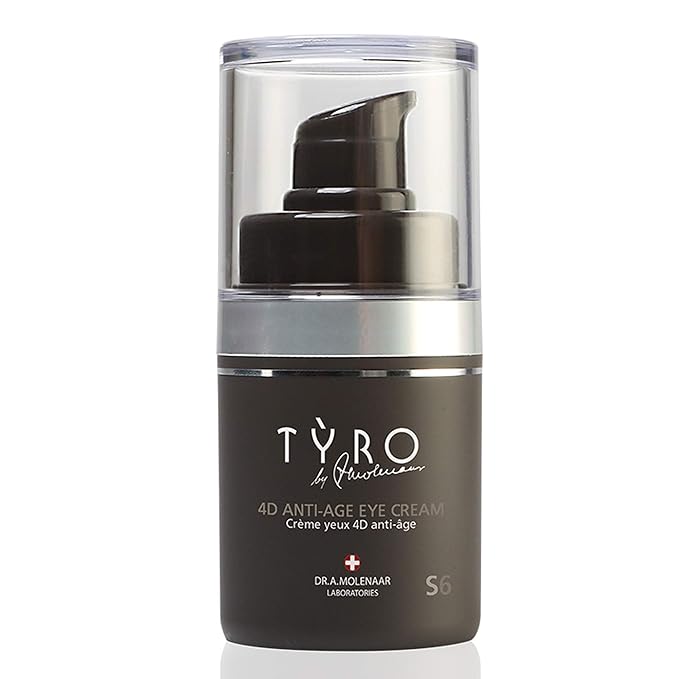 Tyro 4D Anti-Age Eye Cream - Combats Multiple Signs Of Eye Aging And Fatigue - Unique Nourishing And Hydrating Eye Cream - For Puffiness And Dark Circles - For Dryness And Uneven Skin Tone - 0.51 Oz