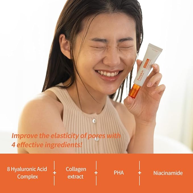 TheYEON Pumpkin Collagen Tension Up Ampoule / 20ml 0.67 fl.oz/Pore care,elasticity,skin nutrition/korean skin care, For Face Moisturization,Smoothening,and Even Tone-Skin Firming Hydrating