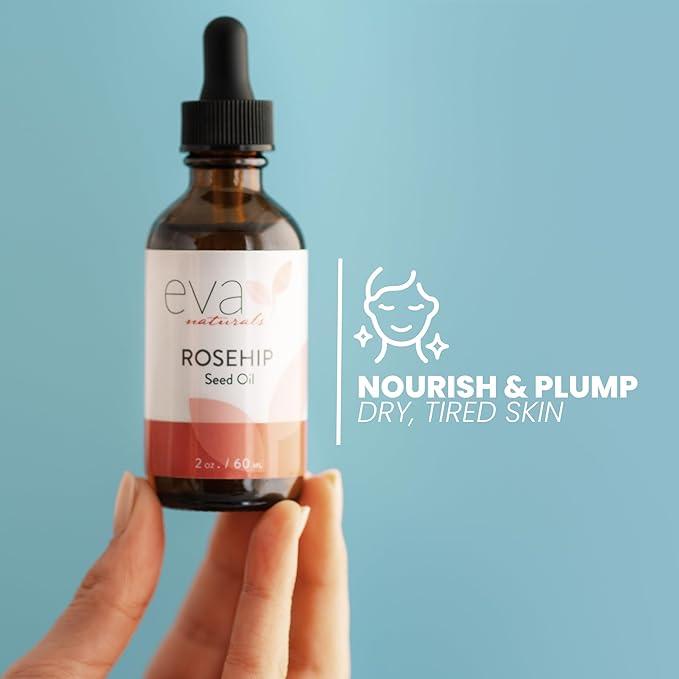 Pure Rosehip Seed Oil (2 Fl Oz)- Rosehip Oil for Face Aids Stretch Mark and Scar Removal - Facial Oil Reduces Inflammation, Collagen for Radiant Skin - Face Oil - Best Rose Hip Oil for Face