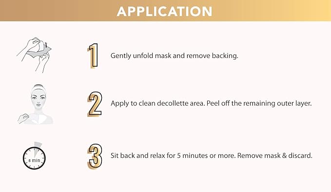 Show Your Decollete! 1 Smoothing Biocellulose Decollete Chest Mask With Argan & Hibiscus