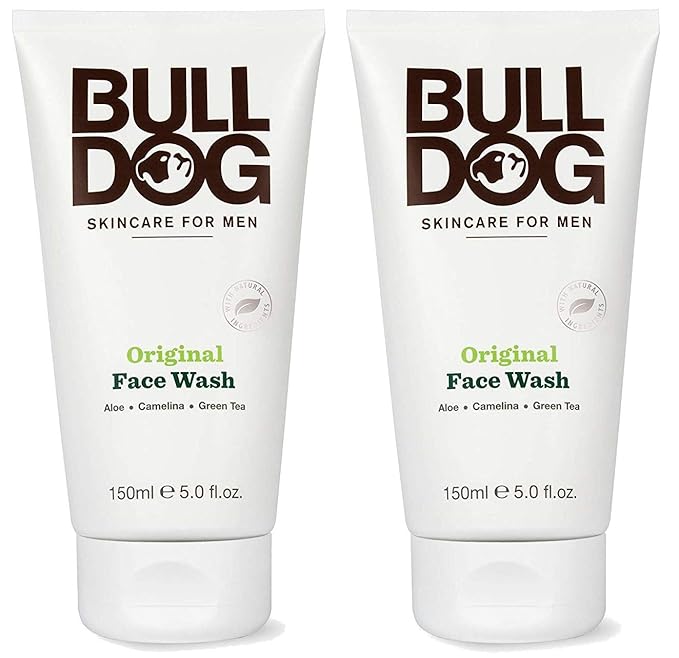 Bulldog Skincare and Grooming For Men Original Face Wash, Pack of 2, 5 Ounce