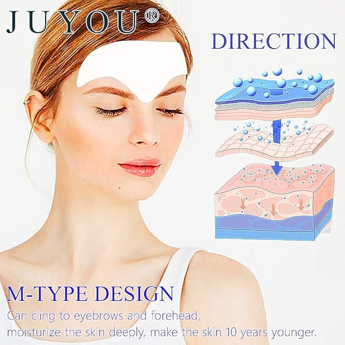 Forehead Mask, Pad, Anti-Wrinkle Patch, Firming Collagen Anti-Wrinkle Gel Sticker, Reduce Fine Lines Moisturizers Deeply Repairs (6Packs)