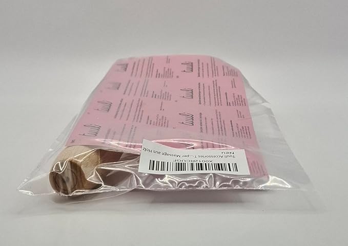 Tuuli Accessories - T-Shape Massage Roller, Body and Face Roller, Multi-Functional Facial Massager, Helps Ease Muscle Tension and Supports Skin Health, Wooden Roller Massager Tool