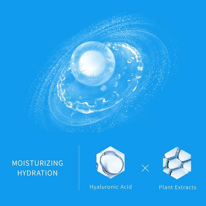 WIS Intensive Hydrating Smoothing Face Facial Sheet Mask 10 Packs, Deeply Moisturizing with Hyaluronic Acid-Witch Hazel for Oil Control & Shrink Pores-Firming & Anti Aging for Men＆Women