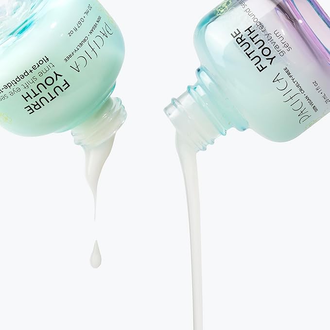 Pacifica Future Youth Time Shift Eye Serum – Peptide Eye Serum for Fine Lines & Dark Circles, Lifting & Firming Under Eye Treatment w/Flora + Peptide-11, Unscented Hydrating Gel for All Skin Types