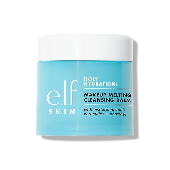 e.l.f. SKIN Holy Hydration! Makeup Melting Cleansing Balm JUMBO, Face Cleanser & Makeup Remover, Infused with Hyaluronic Acid to Hydrate Skin, 3.5 Oz