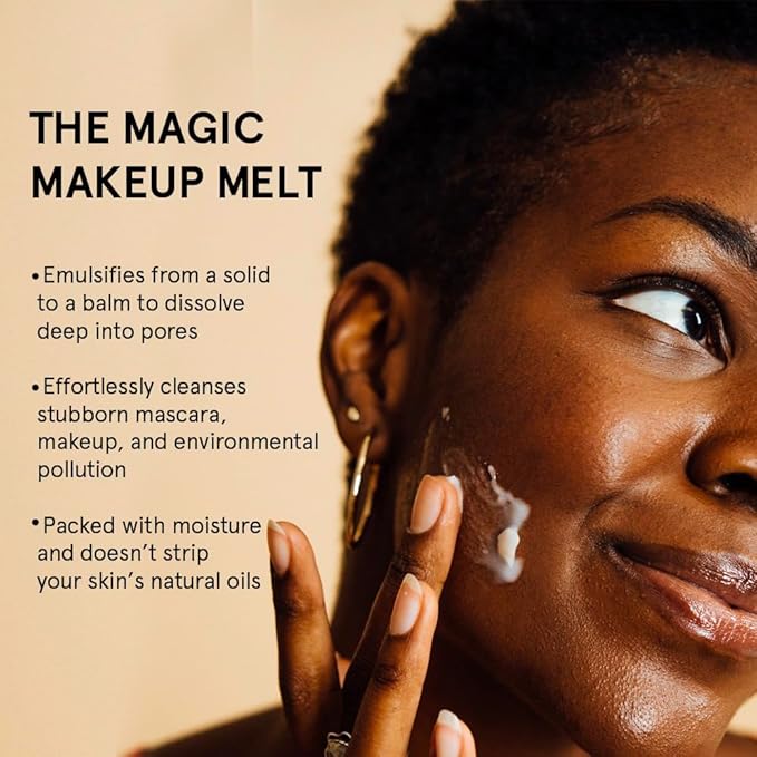 grace & stella Cleansing Balm - Oil-Based Makeup Remover - Gentle & Moisturizing Facial Cleanser, Non-Stripping Formula for Double Cleansing Heavy Makeup - Vegan Fragrance-Free Skincare (164g / 5.8oz)