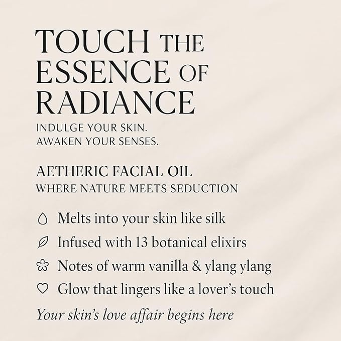 Facial Anti-Aging Luxe oil, 100% Pure & Natural, Moisturizing for Sensitive Skin | Artisan Skincare 40 ml