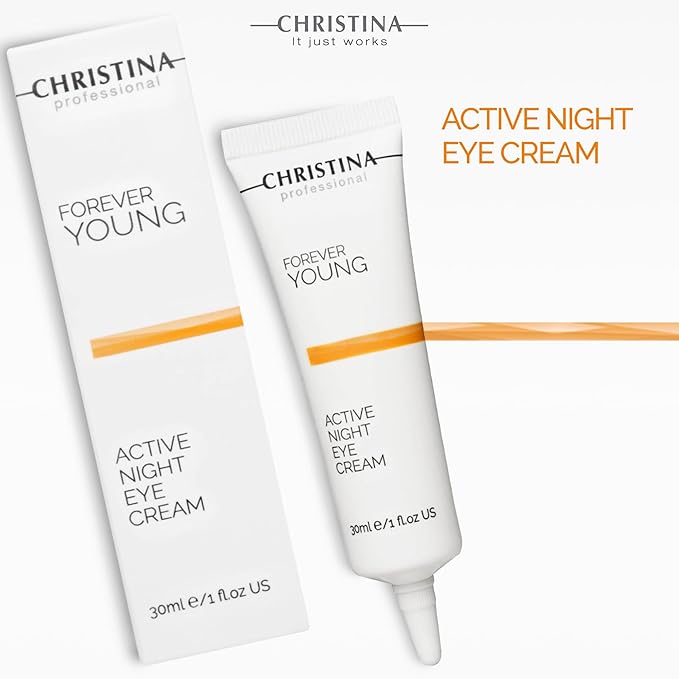 '-CHRISTINA- Forever Young Active Eye Night Cream with Retinol | Avocado Oil Eye Cream | Rejuvenates, Moisturizes, and Nourishes the Skin 30ml