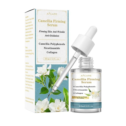 Camellia Japonica Hydrating Serum for Face – Anti-Aging, Wrinkle-Reducing Facial Treatment with Hyaluronic Acid, Vegan & Cruelty-Free, 1 Fl Oz