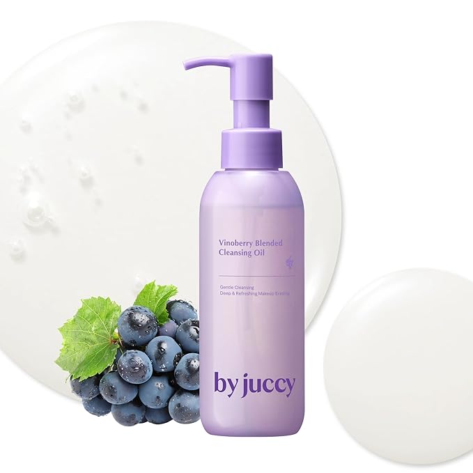 By Juccy Vinoberry Blended Cleansing OilㅣDeep Pore Cleansing, Makeup Remover for All Skin TypesㅣSunflower Seed & Grape Seed Oil, Vinoberry Blends| Korean cleansing oil, Korean Skincare 5.07 Fl oz