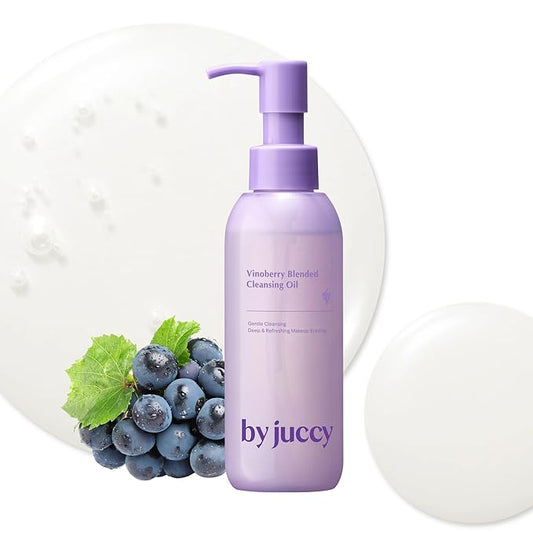 By Juccy Vinoberry Blended Cleansing OilㅣDeep Pore Cleansing, Makeup Remover for All Skin TypesㅣSunflower Seed & Grape Seed Oil, Vinoberry Blends| Korean cleansing oil, Korean Skincare 5.07 Fl oz